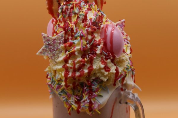 Freakshakes available at Lewis's Ice Cream Cafe in Morecambe