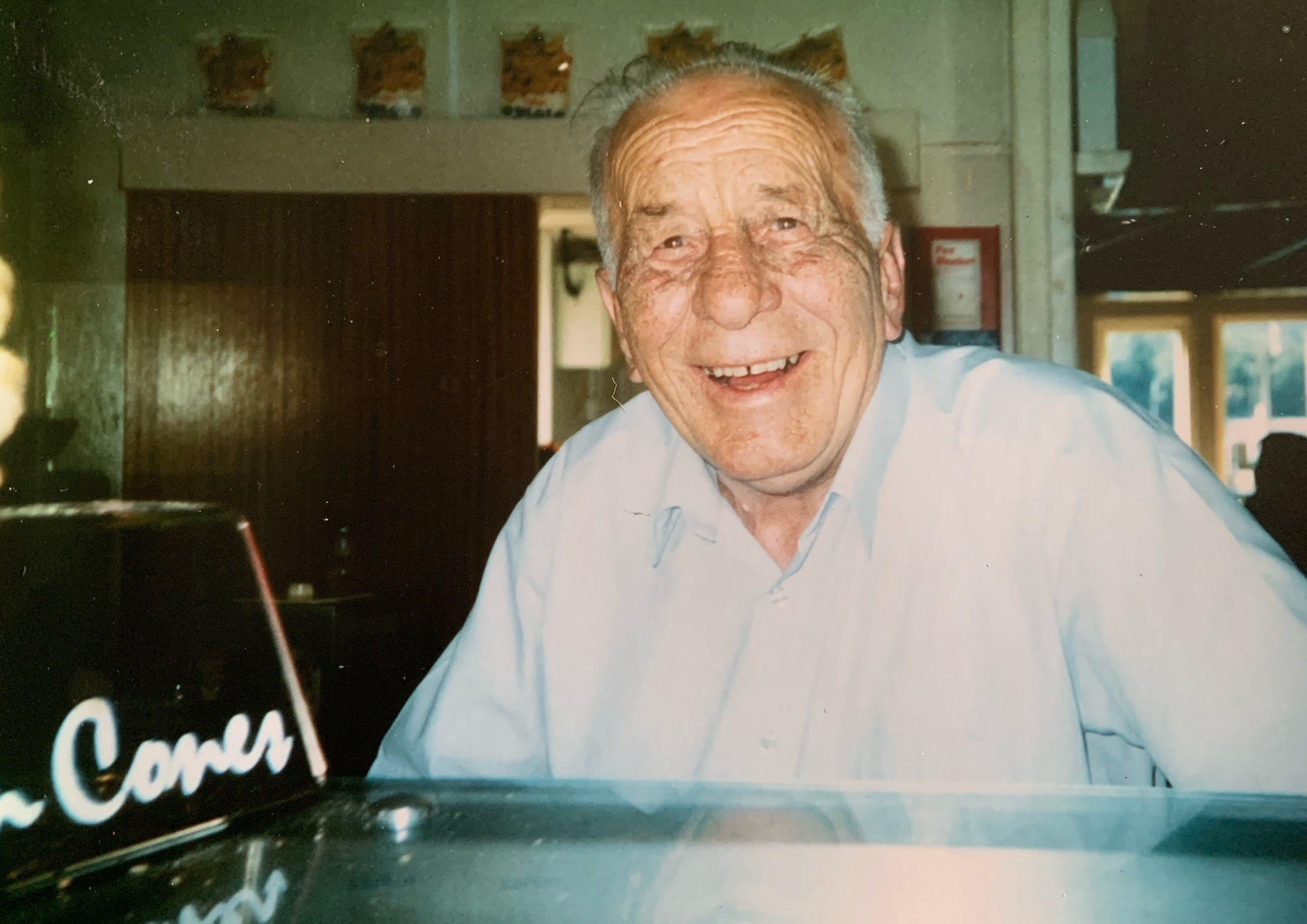 Bruno Rastelli-Lewis in 1952 at Lewis's Cafe Morecambe
